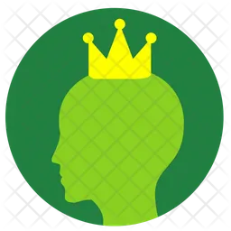 Crown On Head  Icon