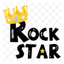 Rock Star Crown Jewel Icon