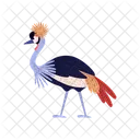 Crown Exotic Bird Crane Icon