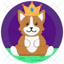 Dog Winner Crowned Dog King Dog Symbol