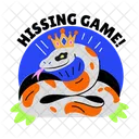 Crowned Snake Serpent Hissing Icon