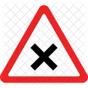 Cruce De Caminos Senales De Cruce Iconos De Interseccion Icono
