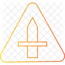 Cruce de caminos más adelante  Icono