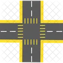 Cruce de carreteras  Icono