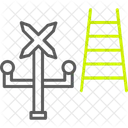 Cruce De Ferrocarril Icono
