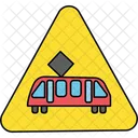Paso A Nivel Vias Del Tren Paso A Nivel Icono