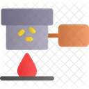 Crucible Melting Heat Icon