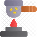 Crucible Melting Heat Metallurgy Container Molten Furnace Alchemy Laboratory Icon