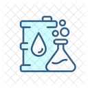 Oil Industry Crude Oil Chemical Analysis Icon
