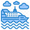 Cruise Ship Boat Icon