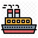 Cruise Transport Boat Icon
