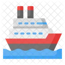 Cruise Yacht Ship Icon