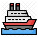 Cruise Yacht Ship Icon