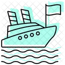 Cruise Color Shadow Thinline Icon Icon