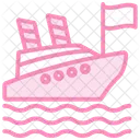 Cruise Duotone Line Icon Icon