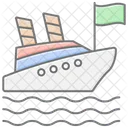 Cruise Lineal Color Icon Icon