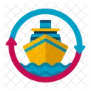 Cruise Line Freighter Cruise Ship Icon