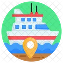 Ship Location Cruise Location Ship Navigation Icon