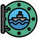 Cruise Port Board Port Board Porthole Icon