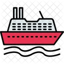 Cruise Ship Boat Travel Icon