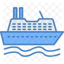 Cruise Ship Boat Travel Icon