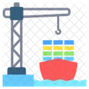 Ship Boat Cargo Icon