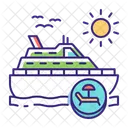 Cruise Ship Sea Freight Ship Icon