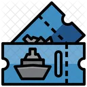 Cruise Ticket Ship Ticket Boat Ticket Icon
