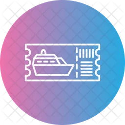 Cruise Ticket  Icon