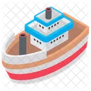 Kreuzfahrtschiff Boot Bootfahren Symbol