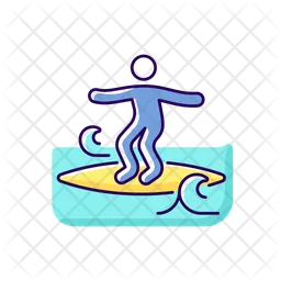 Crumbly Waves Surfing  Icon