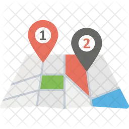 Crumpled Map  Icon