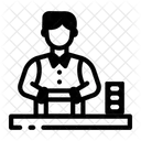 Dealer De Poquer Crupie Guia Ícone