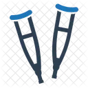 Crutches Medical Equipment Icon
