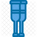 Crutches Doctor Knee Icon