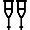 Crutches Analysis Bandage Icon
