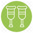 Crutches Medical Injury Icon