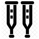 Hospital Crutches Walk Icon