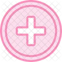 Icone De Linha Duotone Cruzada Medica Icon