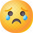 Llorar Emoji Triste Icono