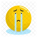 Cry Emoji Face Icon