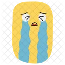 Cry Sticker Emoji Icon