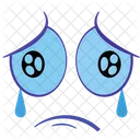 Cry Cartoon Sad Emoji Emotag Icon