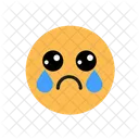 Cry Face Emoji Emoticons Icon