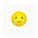 Crying Sad Tears Smiley Sad Crying Icon