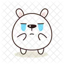 Crying Kawaii Cute Icon