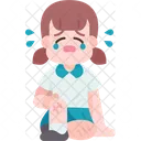 Crying Girl Child Icon