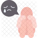 Crying Sad Depression Icon