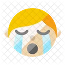 Boy Face Cry Symbol