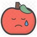 泣いているリンゴ  アイコン